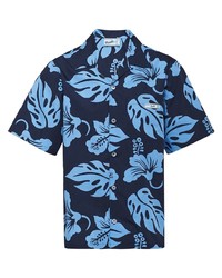 Prada Hibiscus Pattern Bowling Shirt