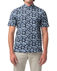 Good Man Brand On Point Floral Short Sleeve Stretch Button Up Shirt