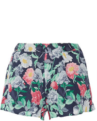 Joie Ysabel Floral Print Silk Shorts