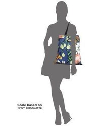 Marni Floral Print Silk Shopping Bag