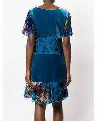 Alberta Ferretti Floral Devor Dress