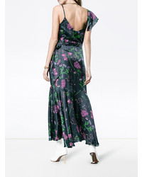 Borgo De Nor Isadora Floral Print Silk Blend Dress