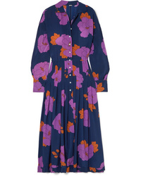 Dodo Bar Or Anabelle Floral Print Silk De Chine Midi Dress