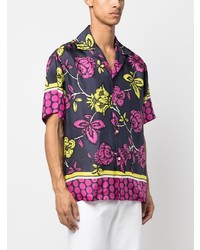 P.A.R.O.S.H. Floral Print Silk Shirt