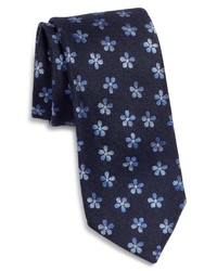 Ted Baker London Ombre Flower Floral Silk Linen Tie