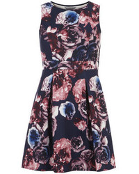 Dorothy Perkins Petite Floral Fit And Flare Dress