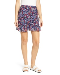 The Fifth Label Ruched Floral Print Miniskirt