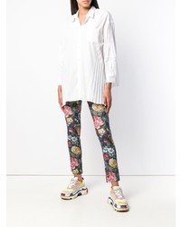 Junya Watanabe Floral Print Skinny Jeans