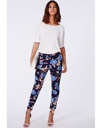 Weekend by Maxmara Floral Printed Cigarette Trousers  Lyst