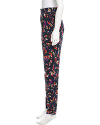 Vanessa Bruno Silk Floral Print Pants