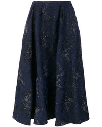 Rochas Floral Jacquard Skirt