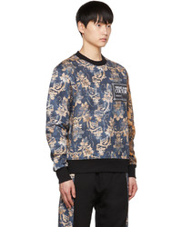 VERSACE JEANS COUTURE Navy Graphic Print Sweater