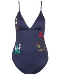 Stella McCartney Botanical Embroidery One Piece Swimsuit