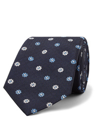 Turnbull & Asser 8cm Embroidered Silk Jacquard Tie