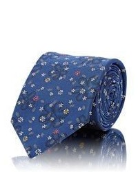 Bigi Floral Jacquard Necktie Blue
