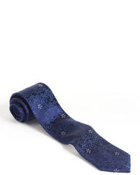 Black Brown 1826 Classic Fit Silk Floral Weave Tie