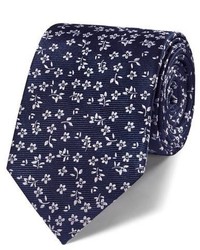 Charles Tyrwhitt Classic Navy Floral Tie