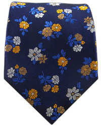 The Tie Bar Fab Flowers Navyorangeblue