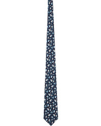 Fairfax Floral Jacquard Neck Tie Blue