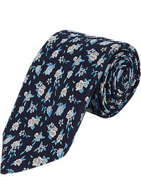 Fairfax Floral Jacquard Neck Tie Blue