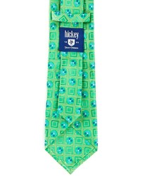 Hickey Freeman Floral Medallion Silk Tie