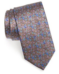 Ermenegildo Zegna Floral Paisley Silk Tie