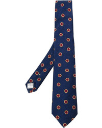 Canali Floral Pattern Knitted Tie