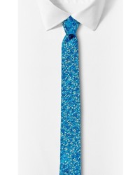 Floral Slim Silk Tie