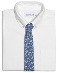 Lucky Brand Forage Navy Floral Tie