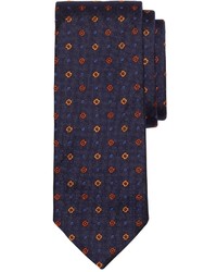Brooks Brothers Parquet Floral And Dot Tie