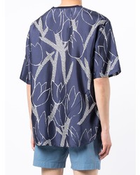 Giorgio Armani Floral Print Silk T Shirt