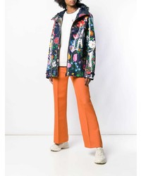Gucci Floral Print Parka Coat