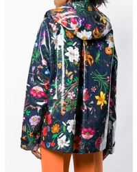 Gucci Floral Print Parka Coat
