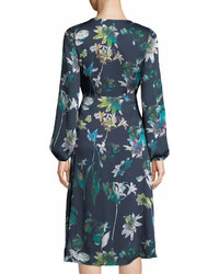Willow & Clay Floral Print Long Sleeve Wrap Dress