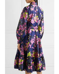Stine Goya Niki Floral Jacquard Wrap Dress