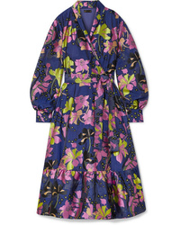 Stine Goya Niki Floral Jacquard Wrap Dress