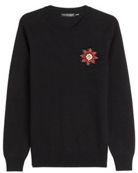 Alexander McQueen Cashmere Pullover With Embellisht