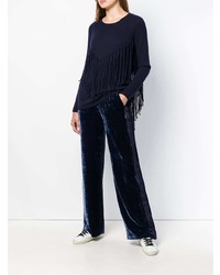 P.A.R.O.S.H. Fringed Round Neck Jumper