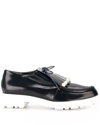 Robert Clergerie Pearled Fringe Detail Loafers