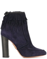 Aquazzura Tiger Lily Fringed Ankle Boots