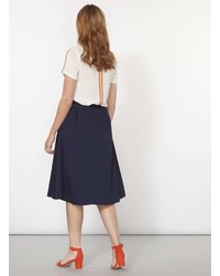 Navy Full Skirt