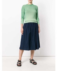 Agnona Pleated Midi Skirt