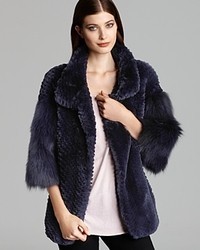 Glamour Puss Rabbit Fox Fur Jacket