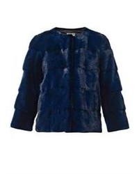 Lilly E Violetta Sarah Bi Colour Mink Fur Jacket
