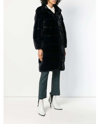 Liska Ribbed Midi Fur Coat