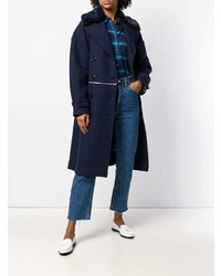 Closed Double Breasted Fitted Coat