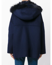 P.A.R.O.S.H. Fur Trim Hooded Coat