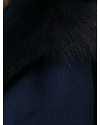 P.A.R.O.S.H. Fur Trim Hooded Coat