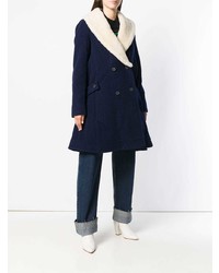 JW Anderson Swing Coat With Shearling Collar