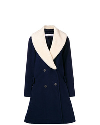 JW Anderson Swing Coat With Shearling Collar